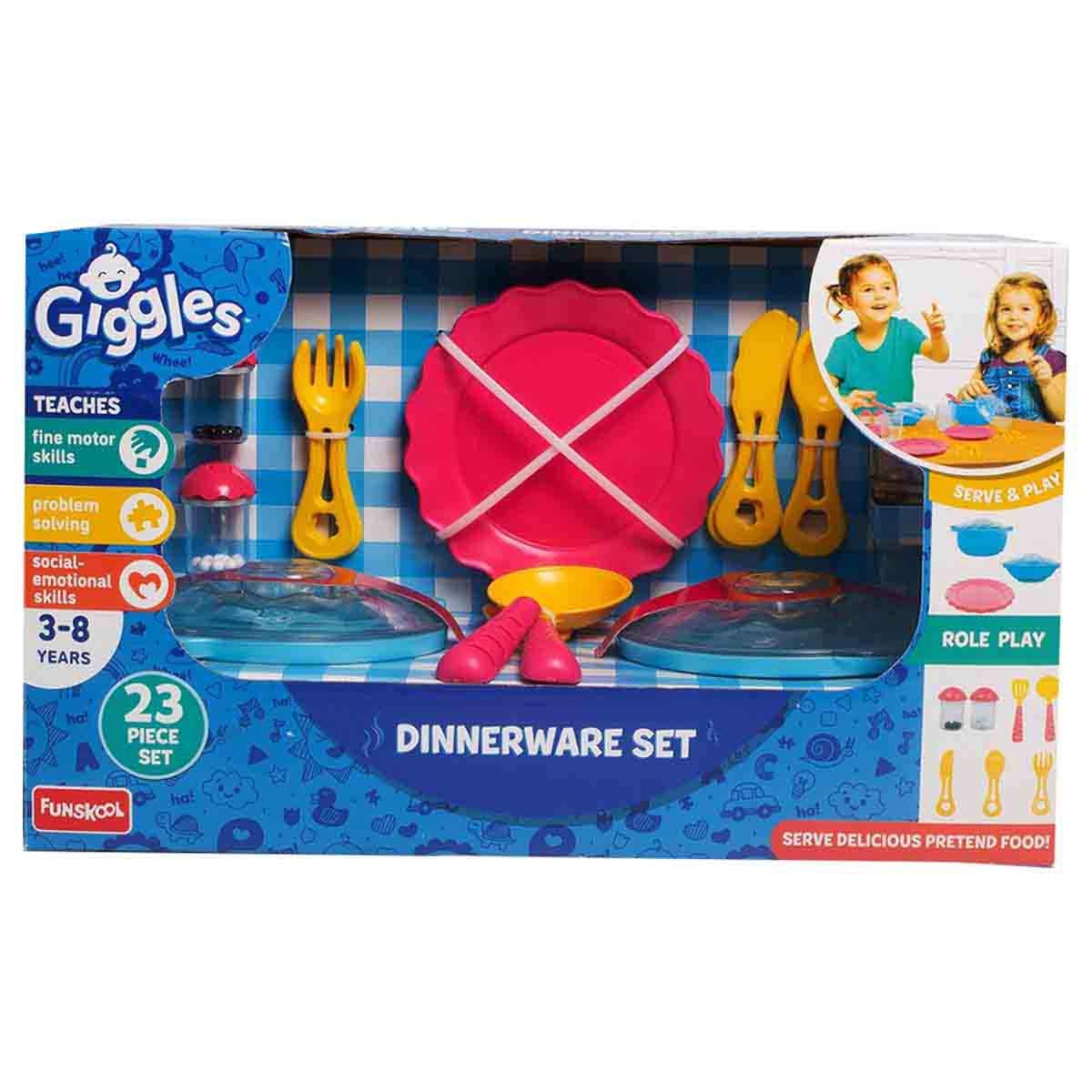 Giggles Dinnerware Set Kitchen Toy Girls, 3-4 Years