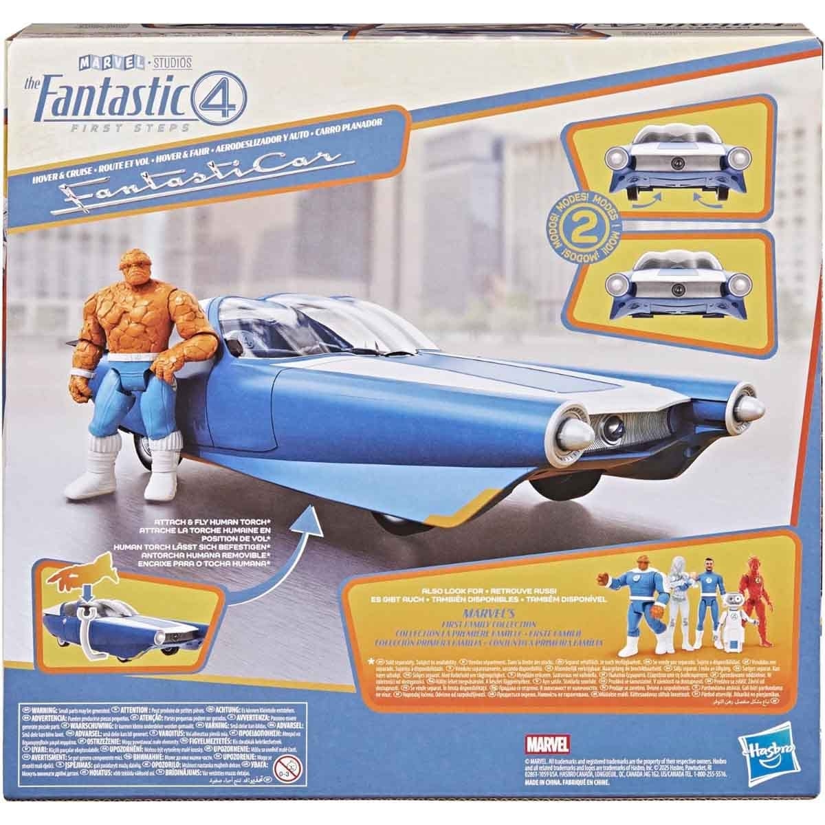 Hasbro 4 Inch Fantastic 4 Vehicle & Figure Playset Unisex, 5-7 Years
