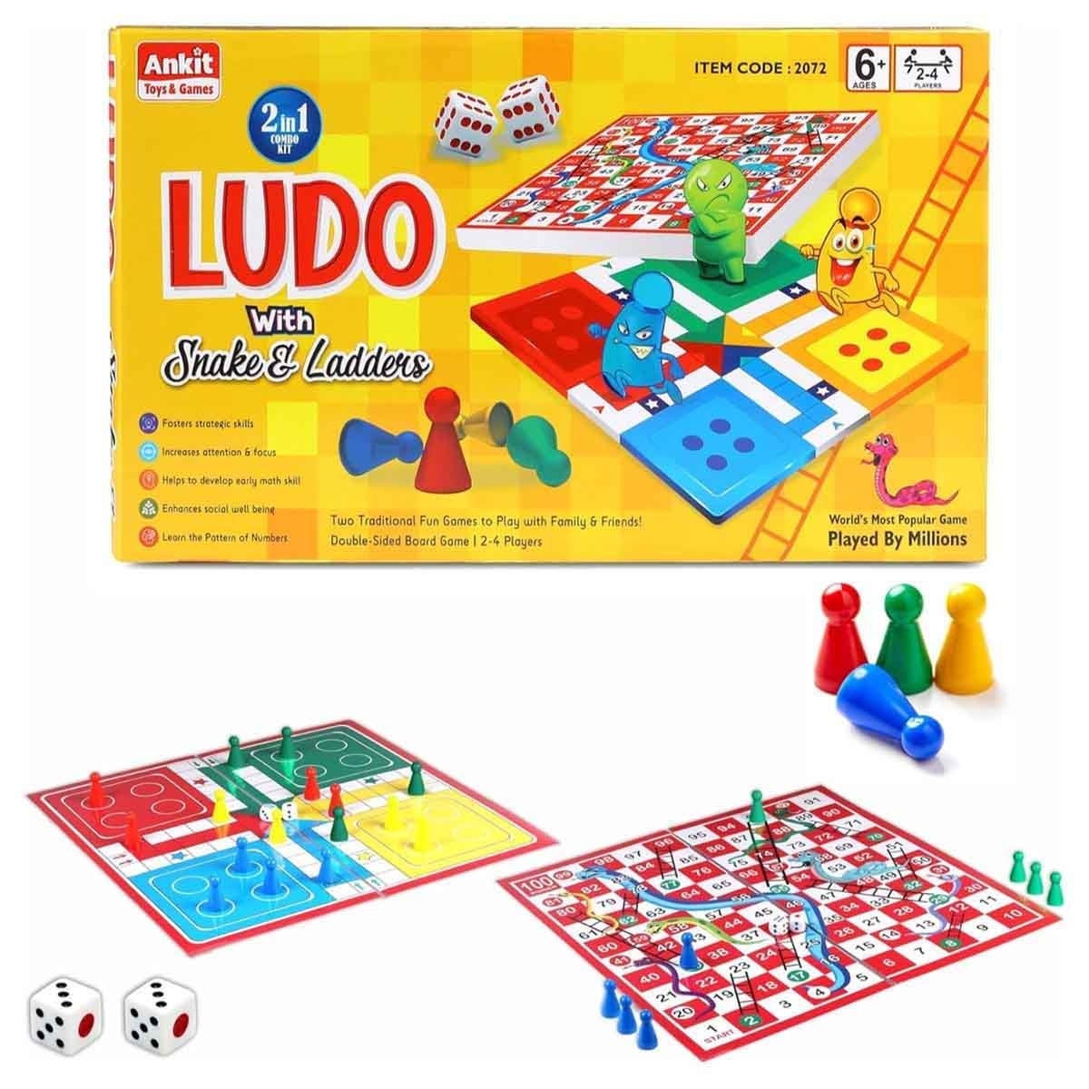 Hasbro Guess Who? with Ankit Toys 2-in-1 Ludo & International Business Board Game Bundle Pack Unisex, 5-7 Years