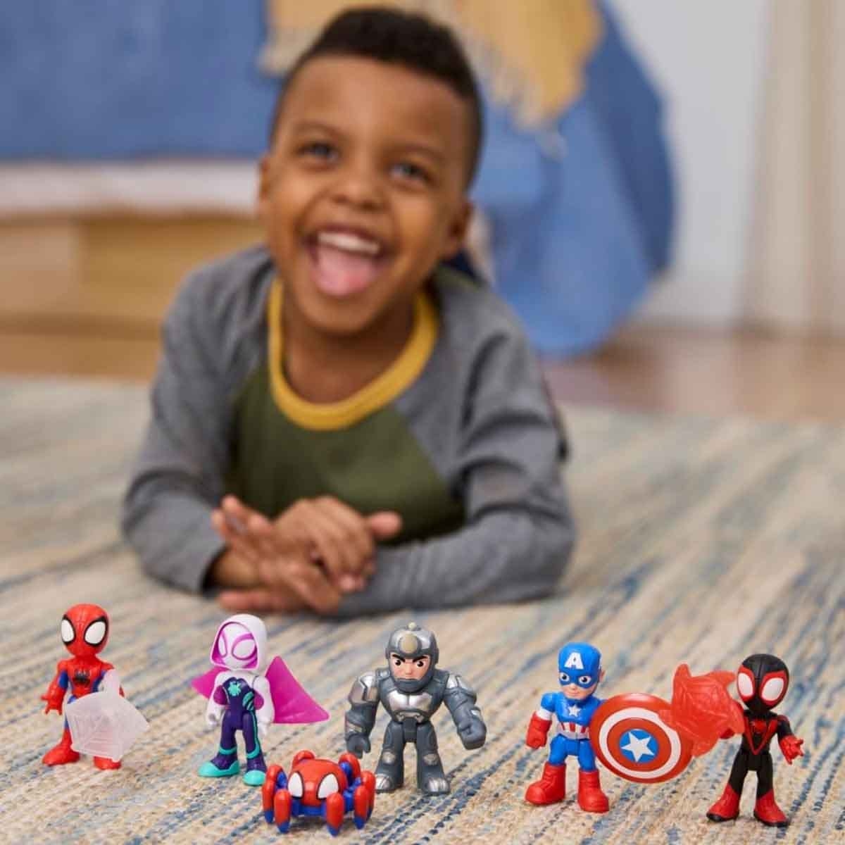 Hasbro Spidey Amazing Friends Rhino Roundup Playset Unisex, 3-4 Years