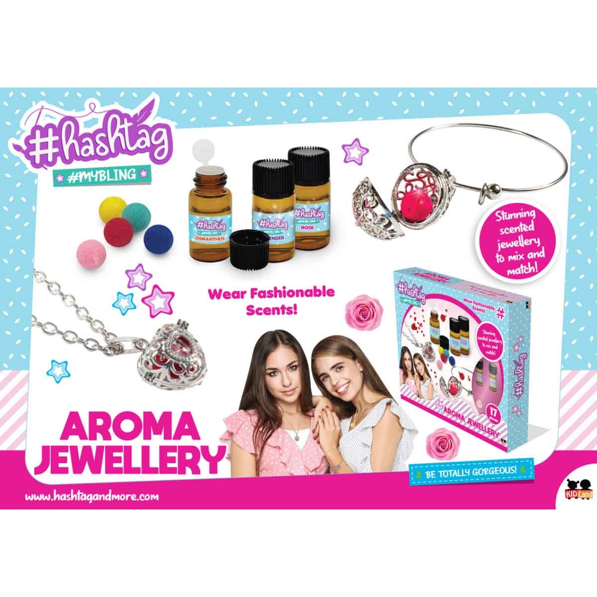 هاشتاغ طقم حِرف لصنع مجوهرات عطرية للبنات، 5-7 سنوات