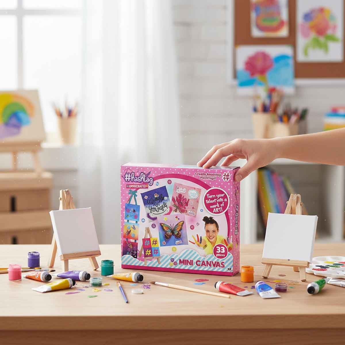 Hashtag Mini Canvas Craft Kit Unisex, 5-7 Years