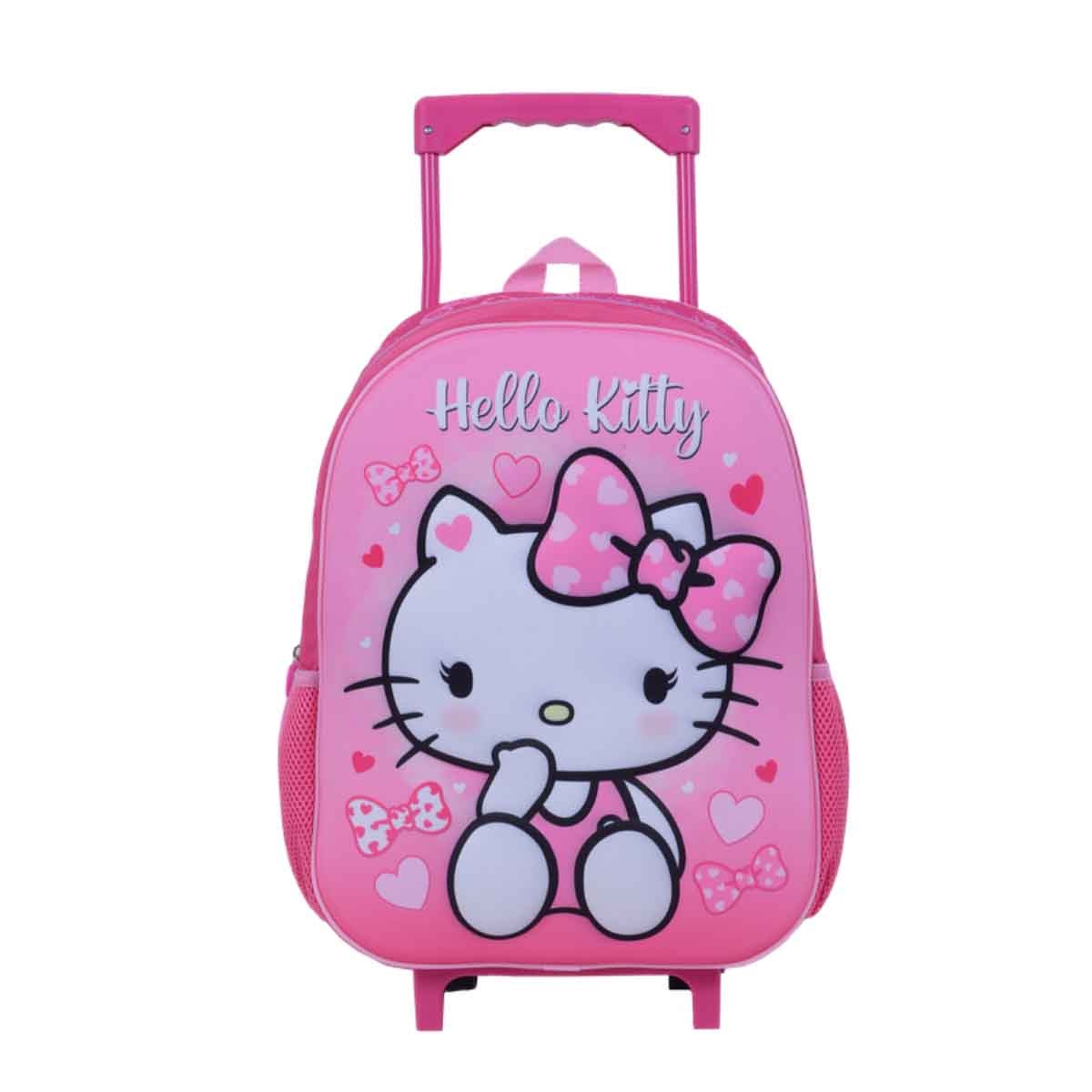 هيلو كيتي حقيبة ترولي EVA ثلاثية الأبعاد مقاس 16 انش