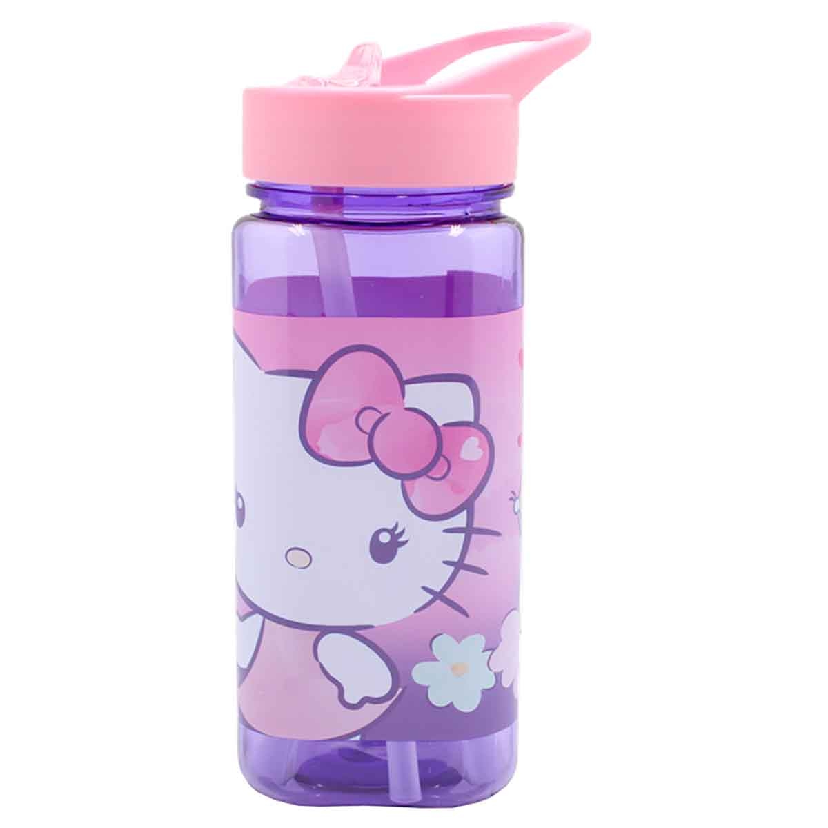 هيلو كيتي زجاجة ماء مربعة بتصميم لطيف ومضغوط