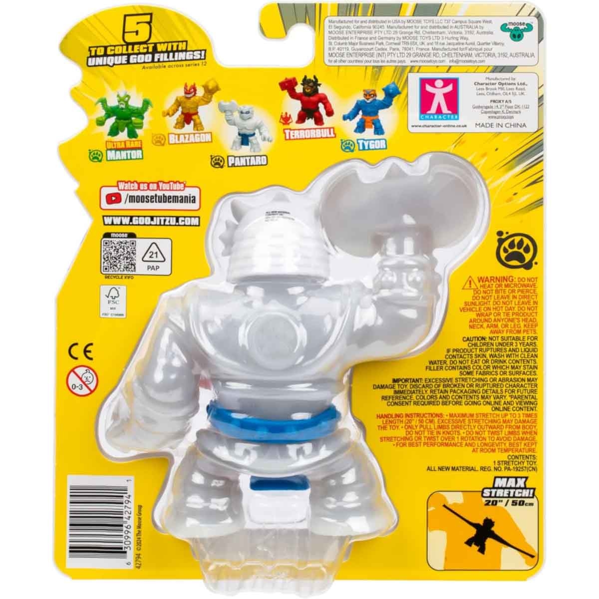 Heroes of Goo Jit Zu 5″ Gooey Pantaro Smash Strikers Action Figure Unisex, 5-7 Years