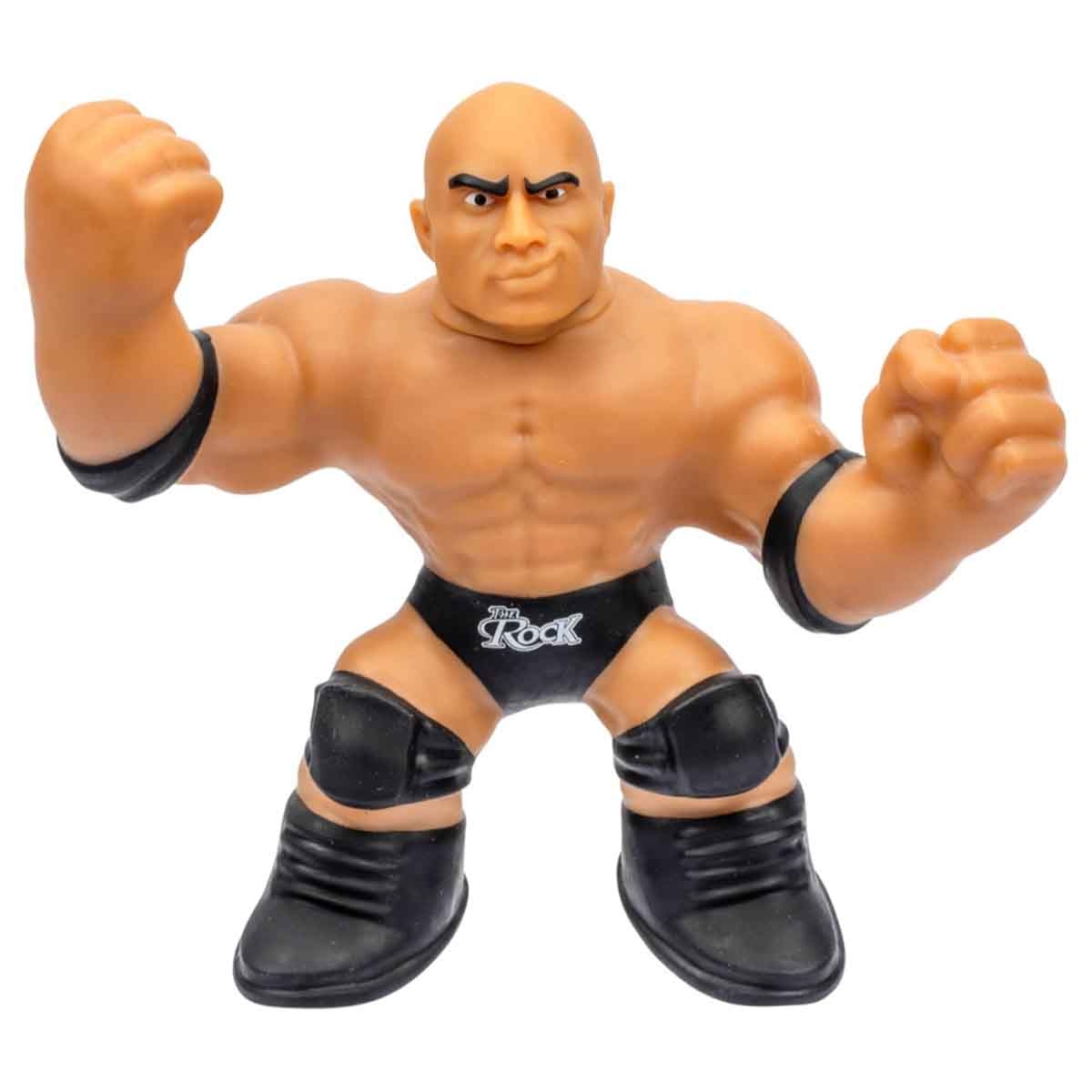 Heroes of Goo Jit Zu 5″ WWE Superstar The Rock Action Figure Unisex, 5-7 Years