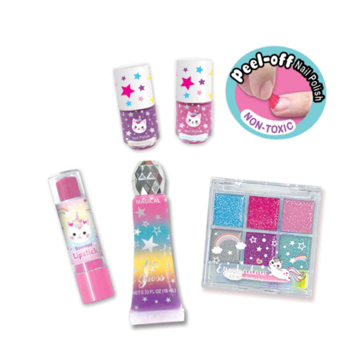 Hot Focus 068CAT Glitter Cosmetic Set Girls, 8-10 Years