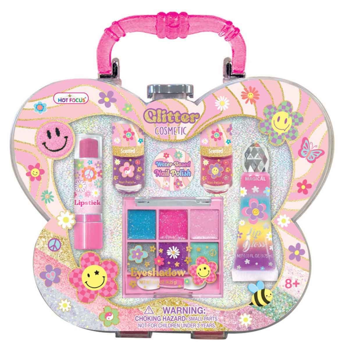 Hot Focus 068GF Glitter Cosmetic Set Girls, 8-10 Years