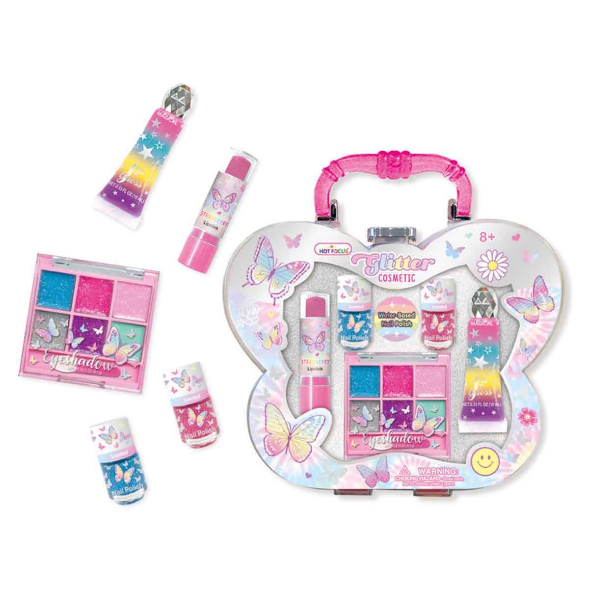 Hot Focus 068TB Glitter Cosmetic Set Girls, 8-10 Years