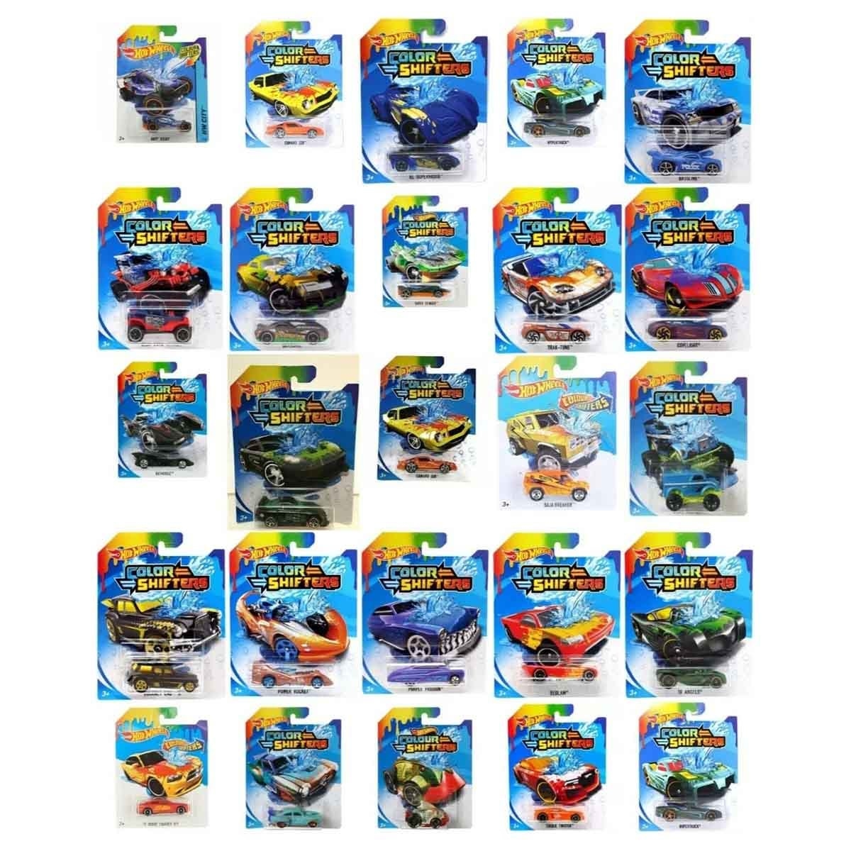 Hot Wheels Color Shifters Car & AL Rapid Raceway Champion Playset Bundle Unisex, 3-4 Years