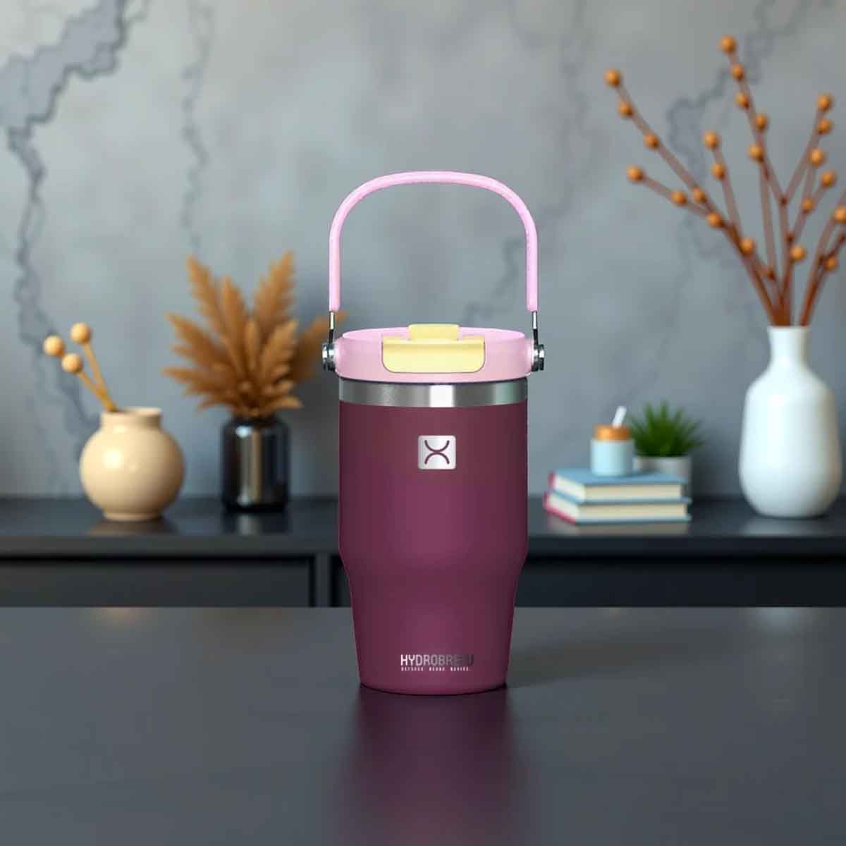 HYDROBREW 500ml Vacuum Insulated Tumbler with handle