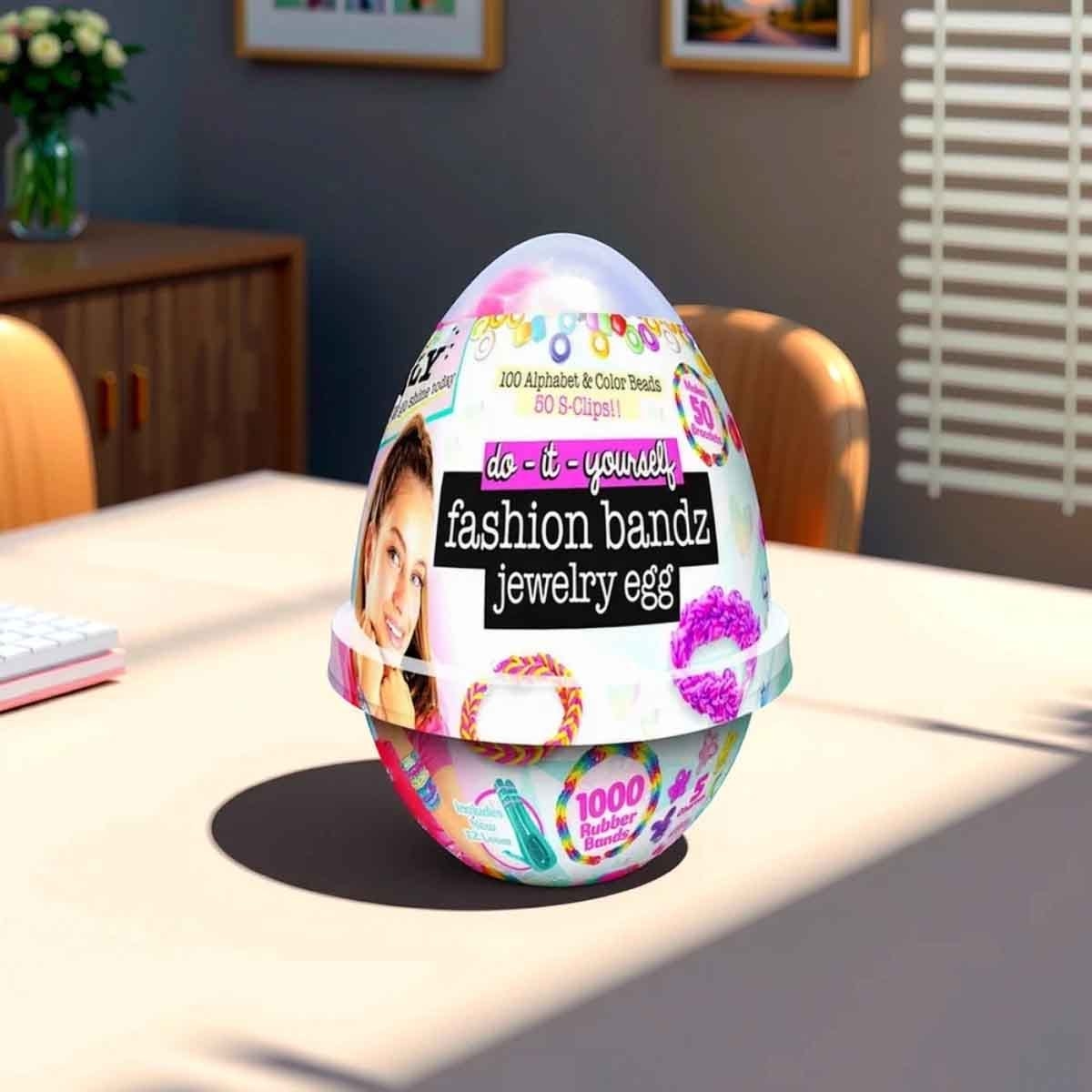 Ily Fashion Bandz Jewelry Egg & 3D Sticker Maker Kit Bundle Pack Girls, 5-7 Years