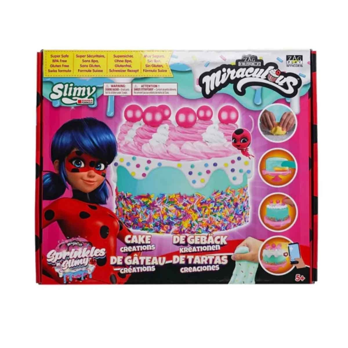 Ily Swirl & Reveal Bracelets & Miraculous Birthday Cake Slime Kit Bundle Pack Girls, 5-7 Years