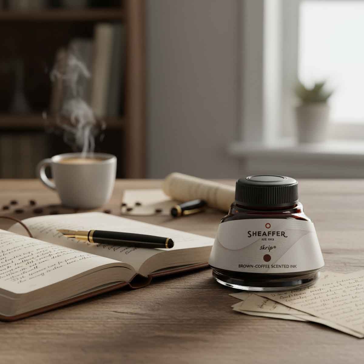 شيفر حبر سكيب بني برائحة القهوة لقلم حبر