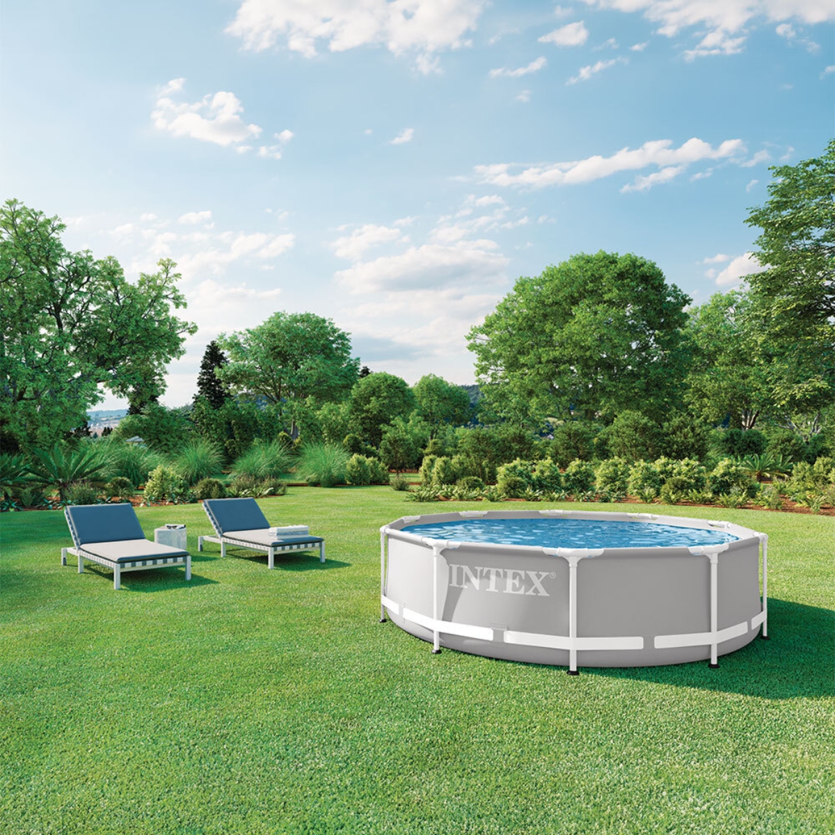 Intex 120″ x 30″ Prism Frame Premium Pool Set Unisex, 5-7 Years