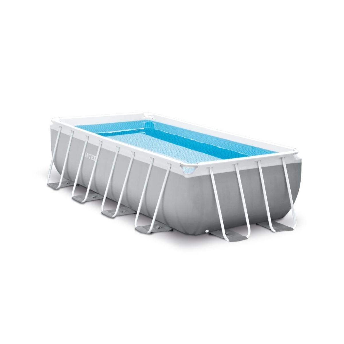 Intex 118″ x 69″ x 31″ Prism Frame Rectangular Pool Set Unisex, 5-7 Years