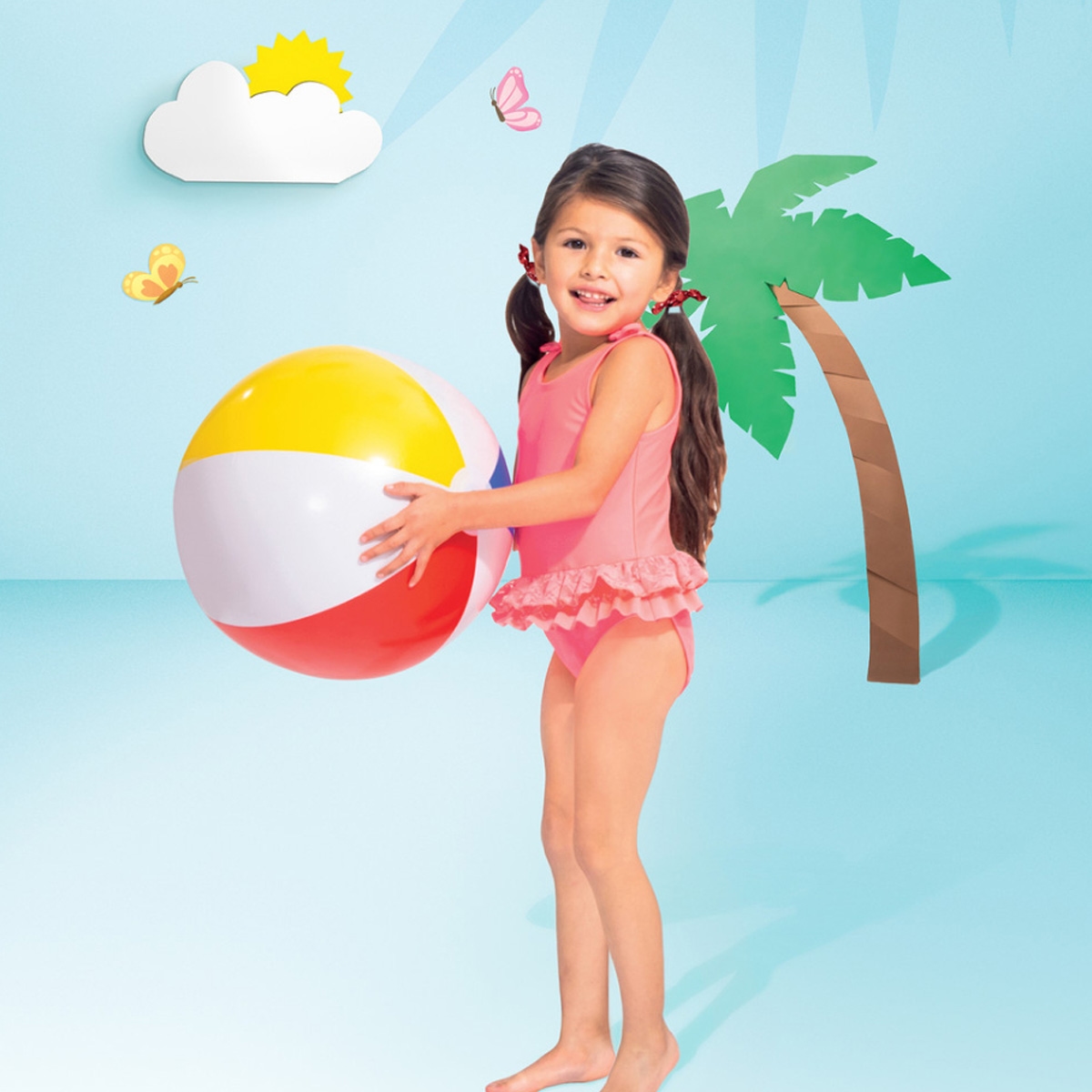 إنتكس كرة شاطئ لامعة 20 إنش للجنسين، 3-4 سنوات