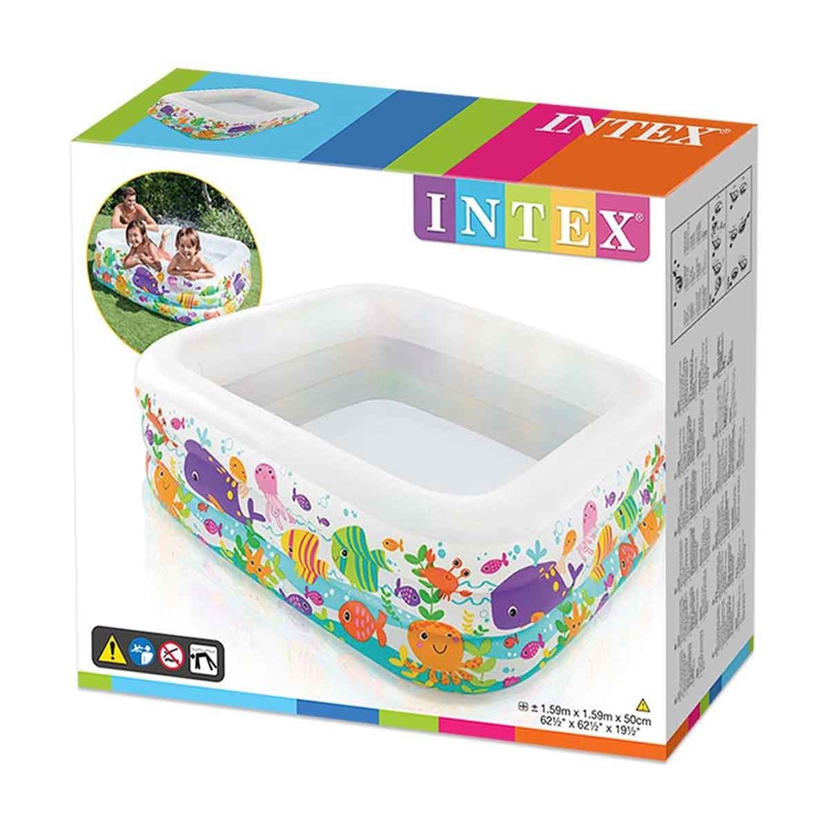 إنتكس مجموعة منفاخ قدم مع مسبح مركز عرض الأسماك للجنسين