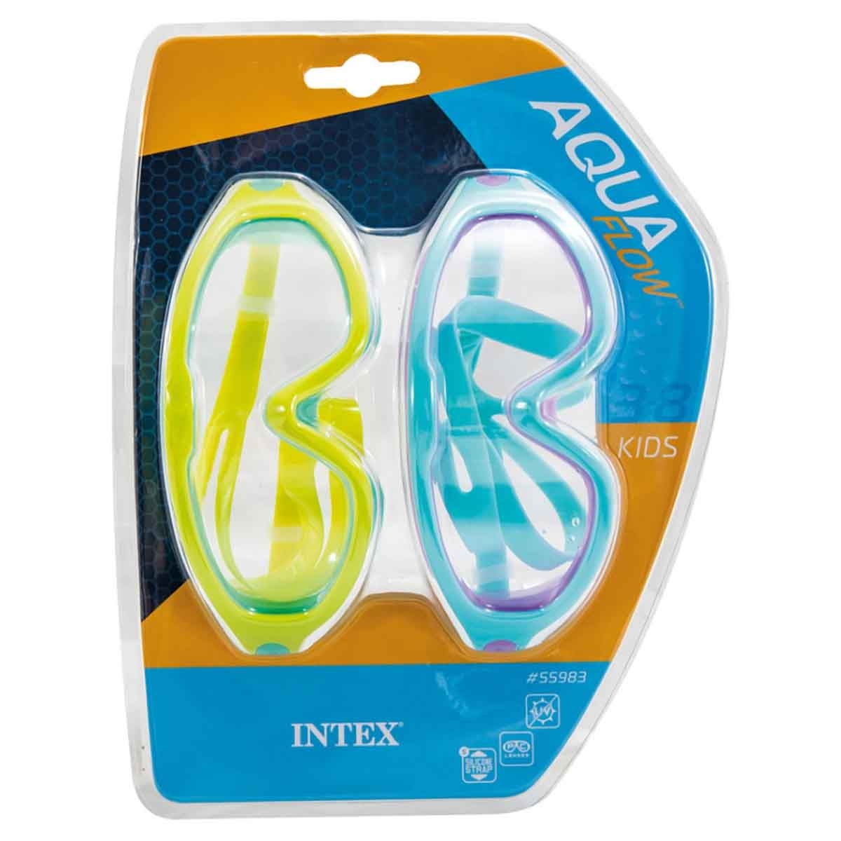 Intex Deluxe Swim Vest with 2 Deluxe Inflatable Arm Bands & 2 Kids Swim Mask Bundle Unisex, 3-4 Years