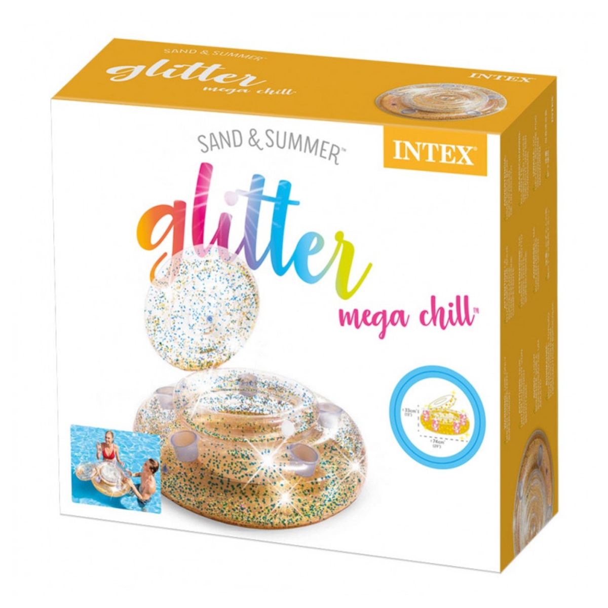 إنتكس عوامة تبريد برّاقة ميجا تشيل للجنسين، 8-10 سنوات