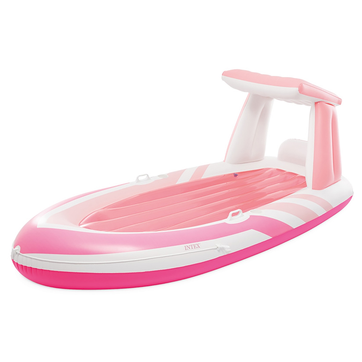 Intex Pink Paradise Boat Pool Float with Canopy Unisex, 13+ Years
