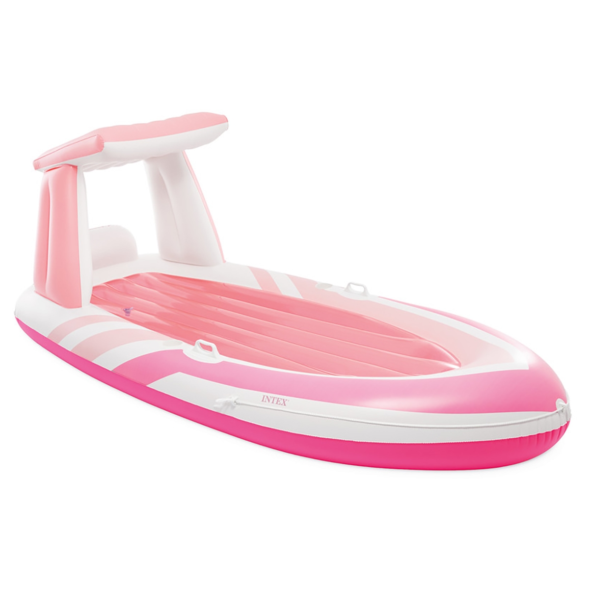Intex Pink Paradise Boat Pool Float with Canopy Unisex, 13+ Years