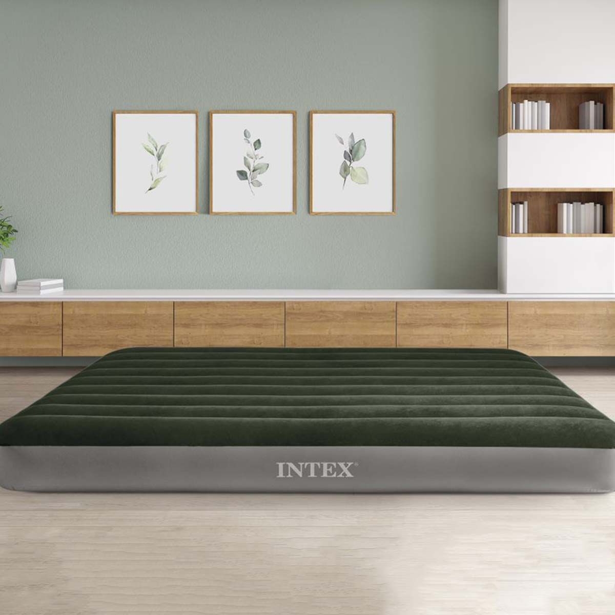 Intex Queen Dura-Beam Prestige Airbed With Battery Pump Unisex, 13+ Years