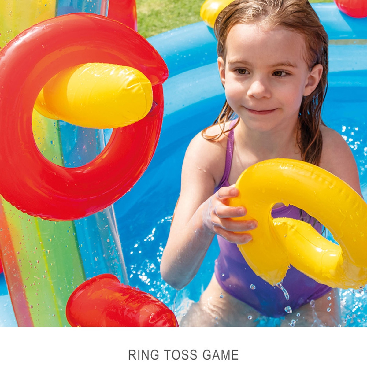 إنتكس مركز لعب بشكل خاتم قوس قزح للجنسين، 3-4 سنوات