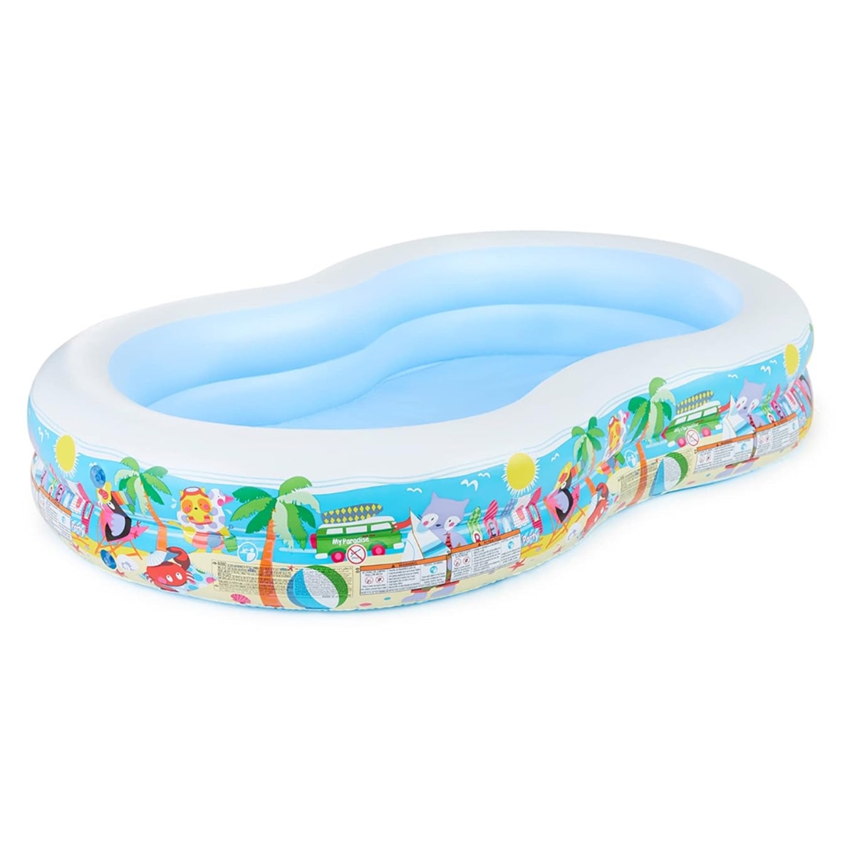 إنتكس مسبح بحيرة الجنة الشاطئية للجنسين، 3-4 سنوات