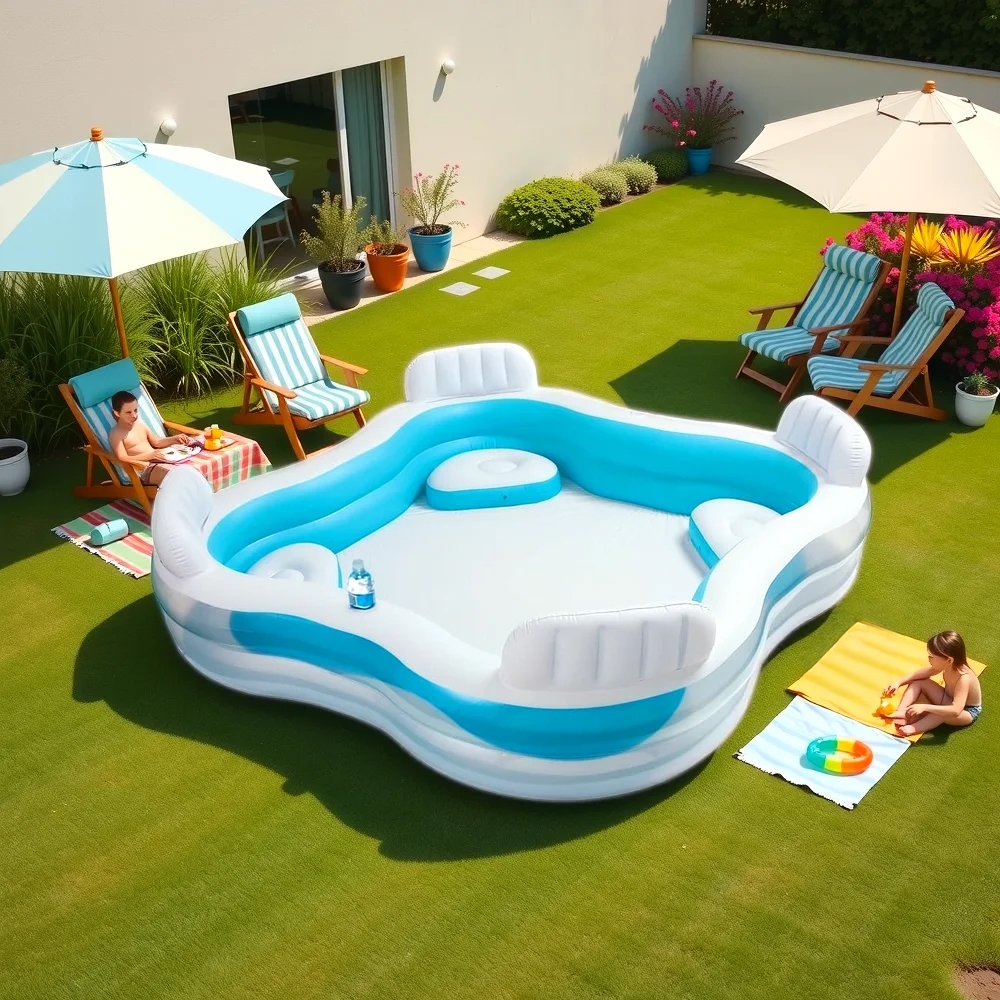 Intex Swim Center Family Lounge Inflatable Pool Unisex, 3-4 Years