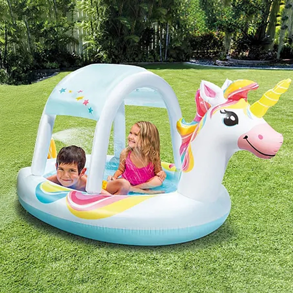 إنتكس مسبح يونيكورن مع رذاذ ماء للجنسين، 3-4 سنوات