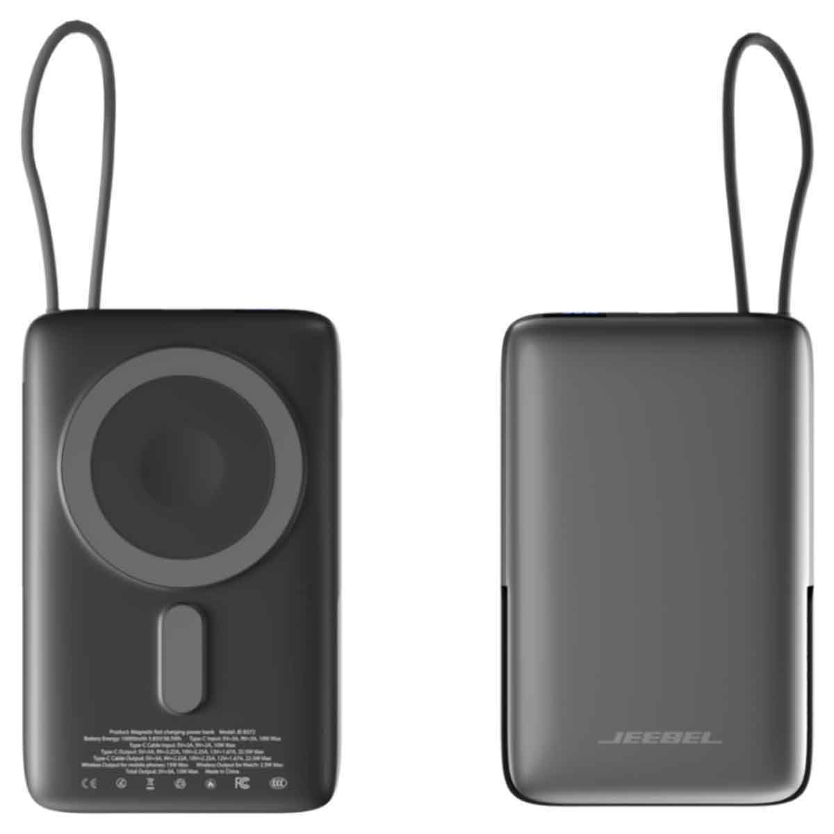 جيبل باور بنك مغناطيسي لاسلكي سعة 10000mAh