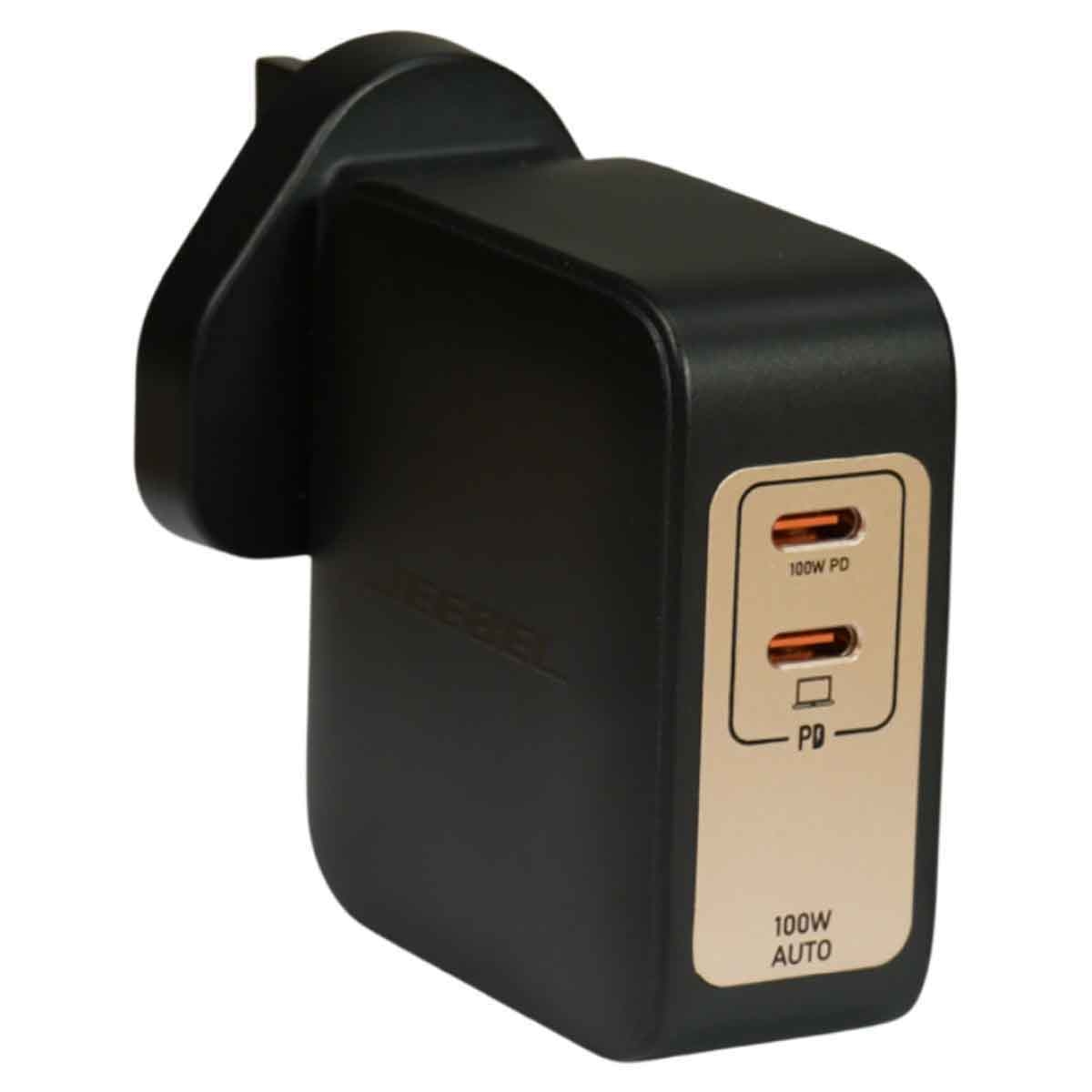 جيبل شاحن حائط 100 واط PD بمنفذي USB-C