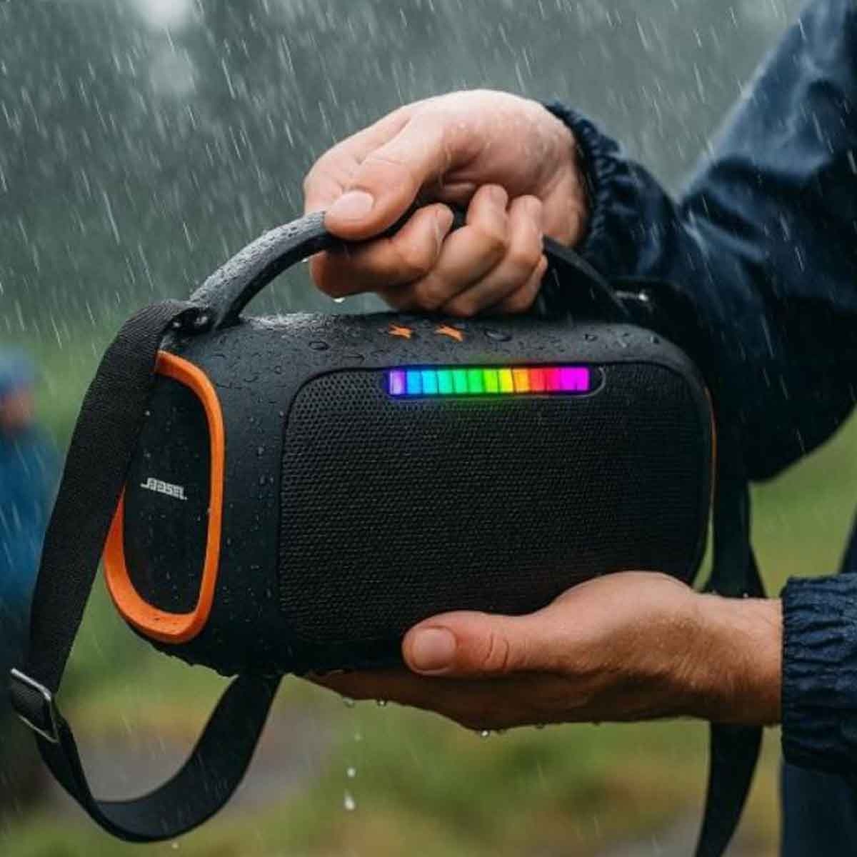 جيبل سماعة بلوتوث بصوت ستيريو بقدرة 30 واط مع إضاءة RGB