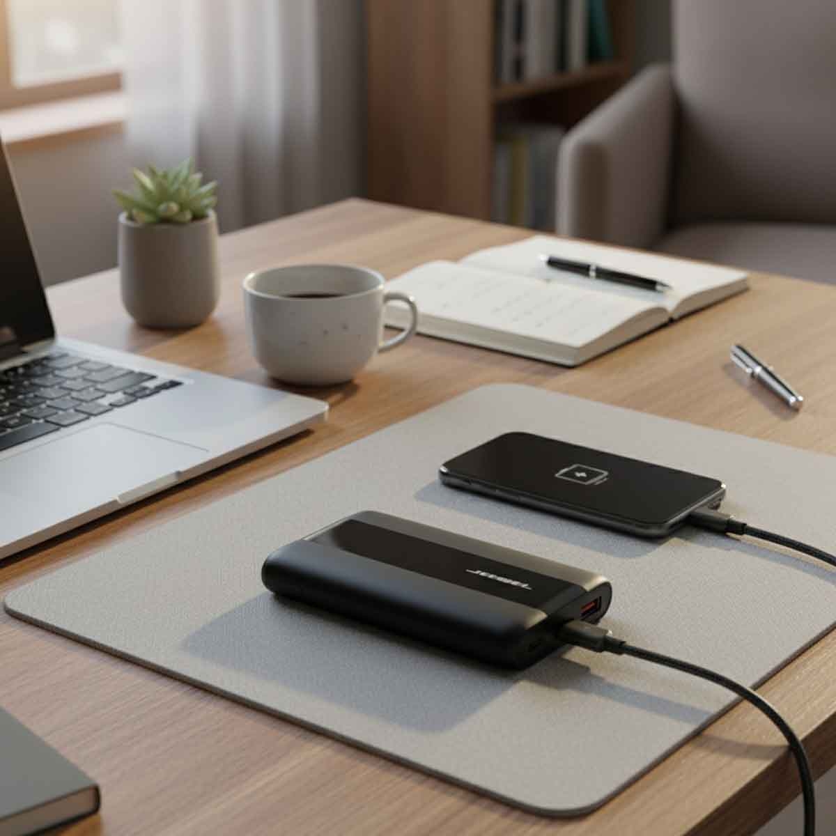 جيبل باور بنك 10000mAh شحن سريع 22.5 واط باللون الأسود