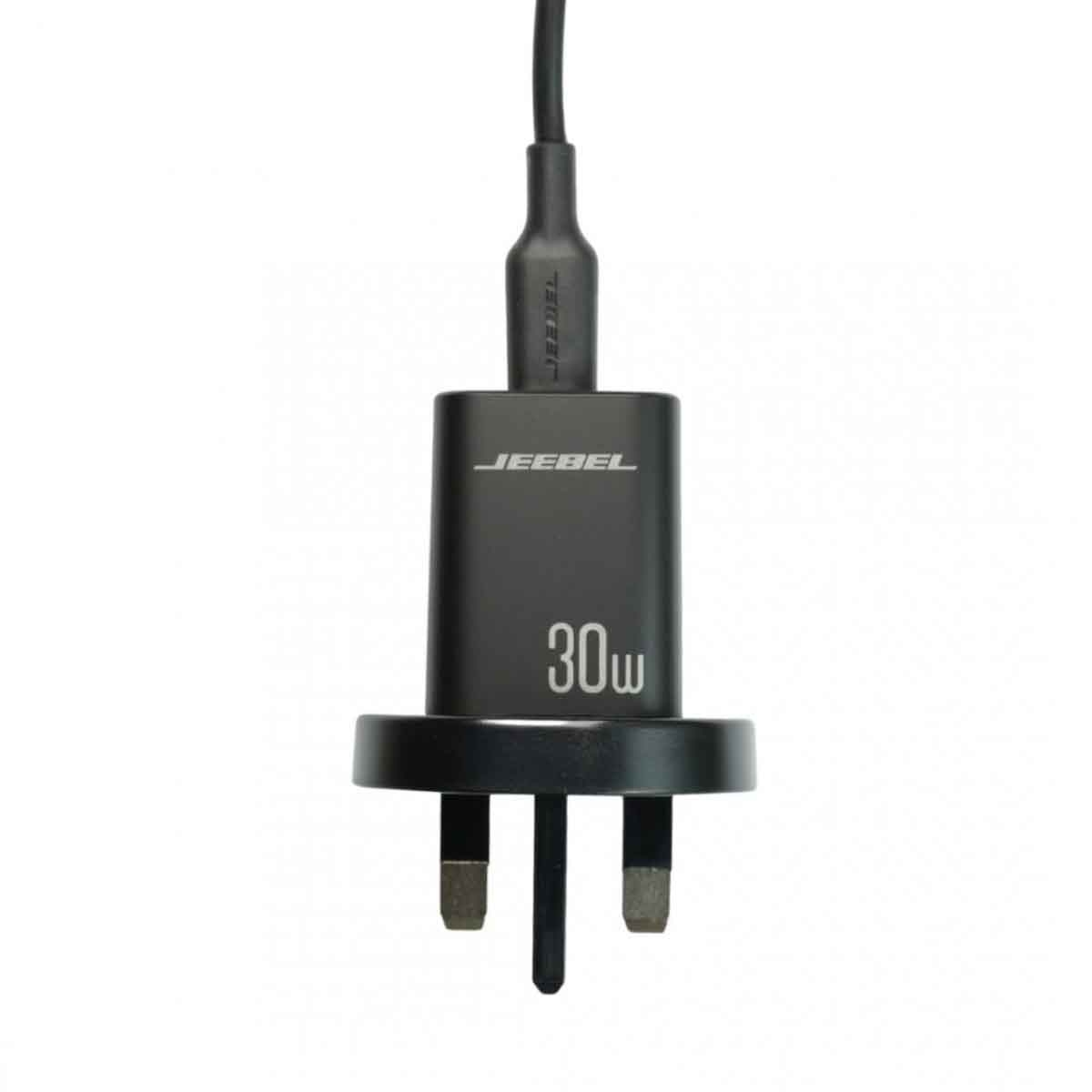 جيبل شاحن حائط USB-C PD بقوة 30 واط باللون الأسود