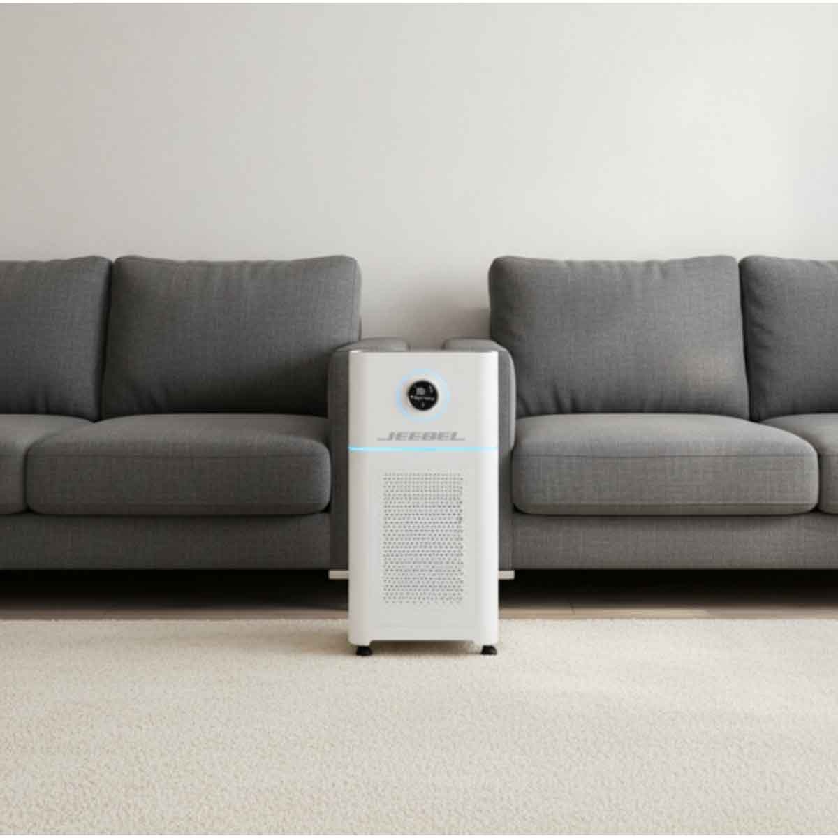 جيبل منقي هواء مع فلتر HEPA ومستشعر PM2.5