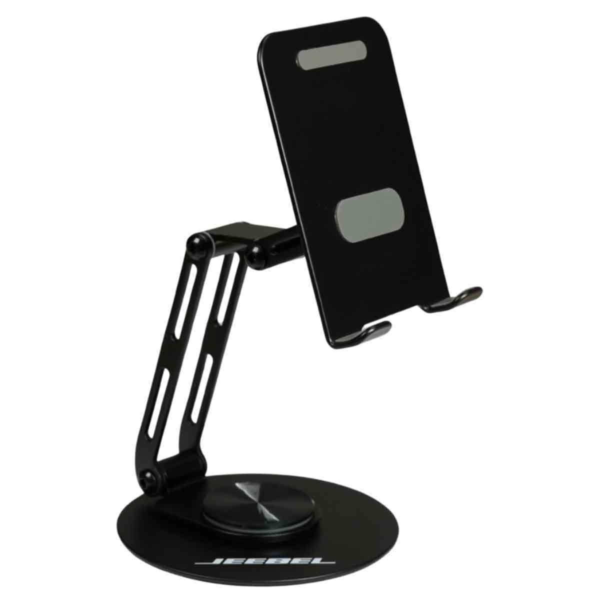 جيبل حامل مكتبي معدني قوي مع 4 مفاصل متينة وقاعدة دوارة 360 درجة