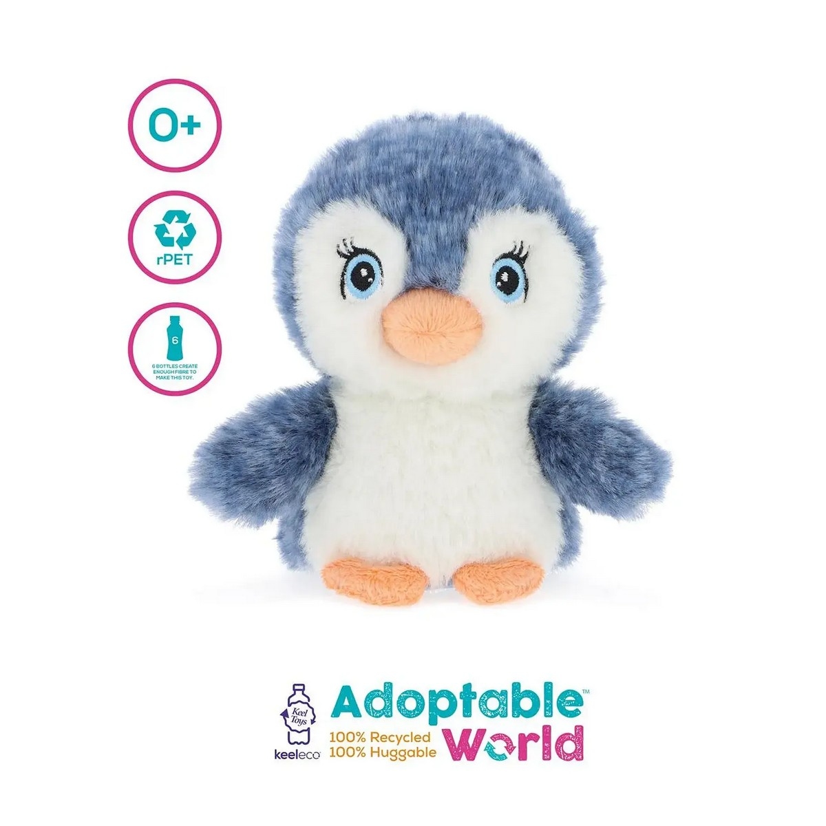 كيل تويز كيلكو ميني لعبة محشوة عالم قابل للتبني 10 سم للأطفال عمر 0-2 سنوات