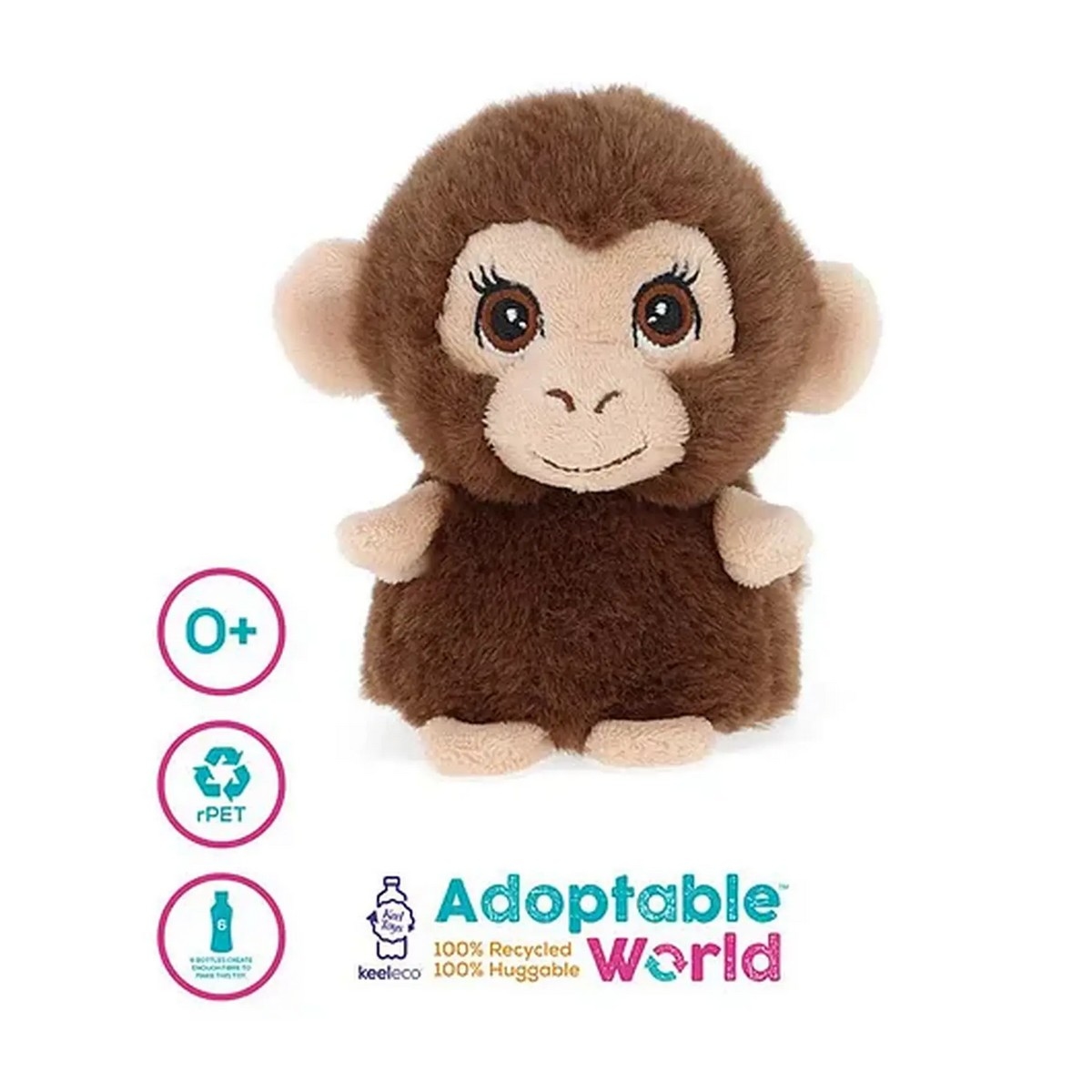 كيل تويز كيلكو ميني لعبة محشوة عالم قابل للتبني 10 سم للأطفال عمر 0-2 سنوات