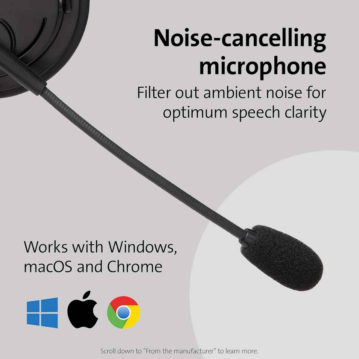 كينسينغتون سماعة رأس يو إس بي إيه كلاسيك مع ميكروفون