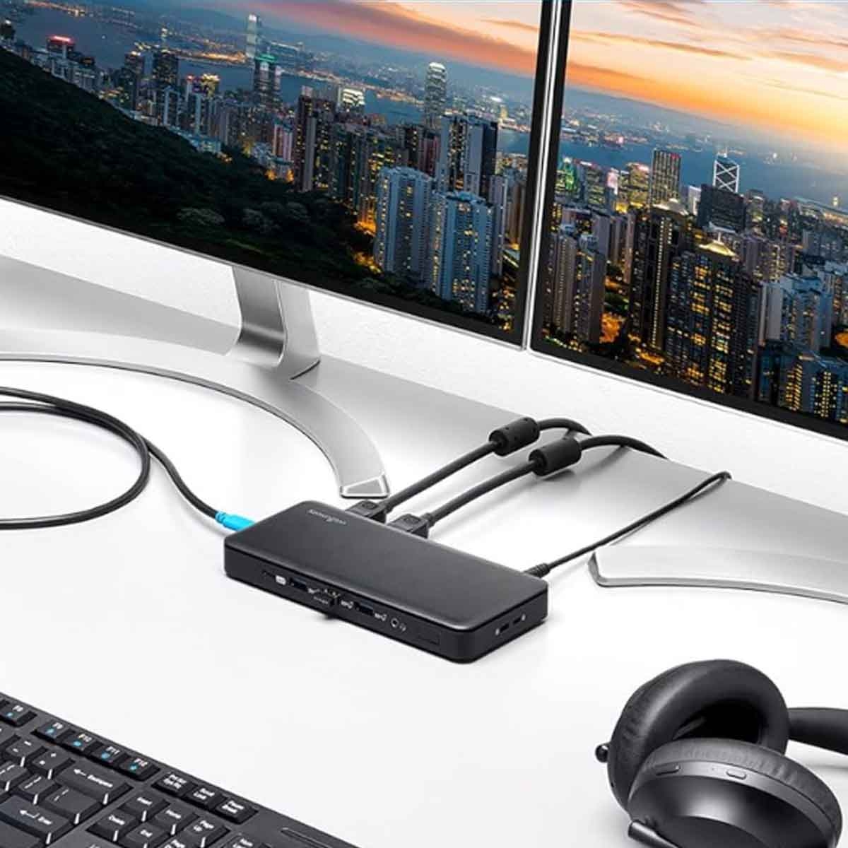 كينسينغتون قاعدة توصيل يو إس بي سي بسرعة 10 جيجابت ثلاثية العرض بدون تعريف إس دي 4839 بي