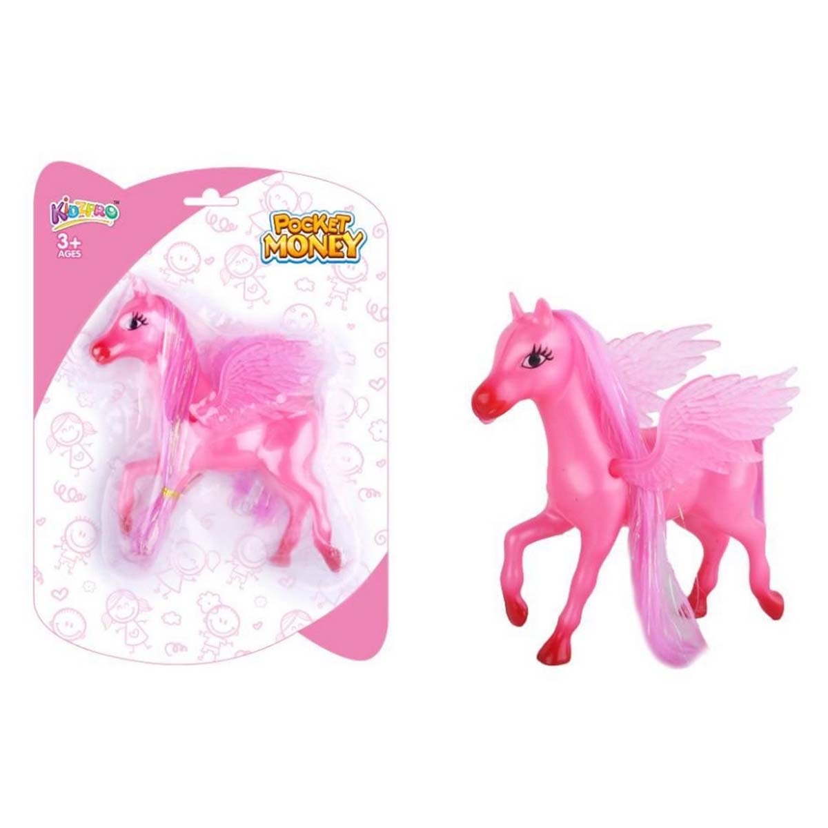 كيدز برو بوكيت موني لعبة بيغاسوس سحري للبنات عمر 3-4 سنوات