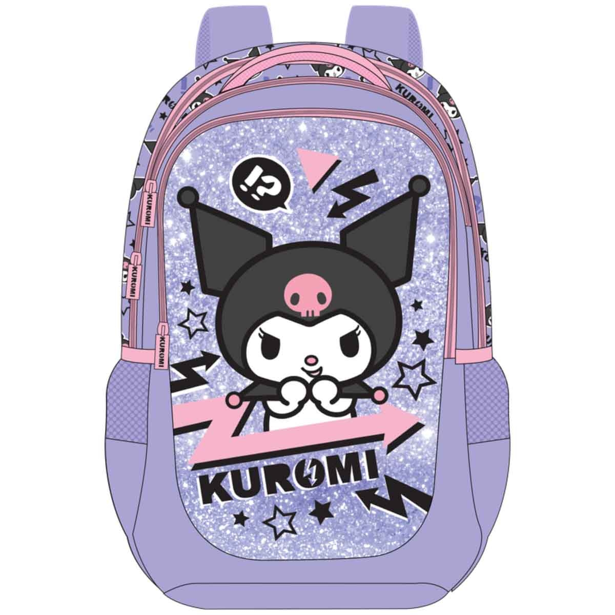 كورومي حقيبة ظهر سانريو بتصميم لافندر مقاس 16 انش