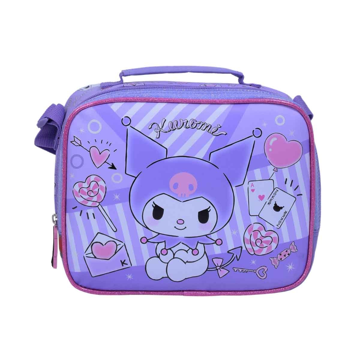 Kuromi Insulated Sanrio Kuromi Purple Design School Lunch Bag
