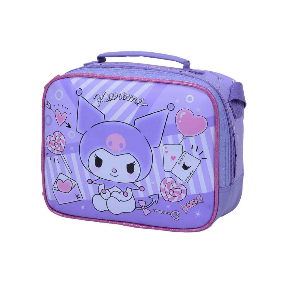 Kuromi Insulated Sanrio Kuromi Purple Design School Lunch Bag