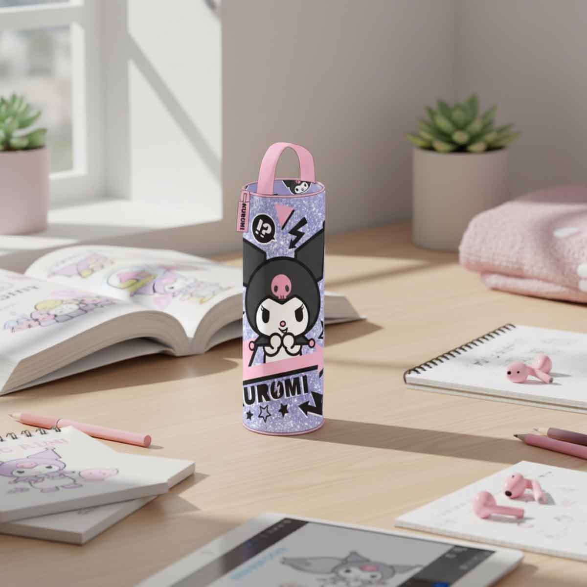 Kuromi Sanrio Kuromi Cartoon Style Stationery Organizer Pencil Case