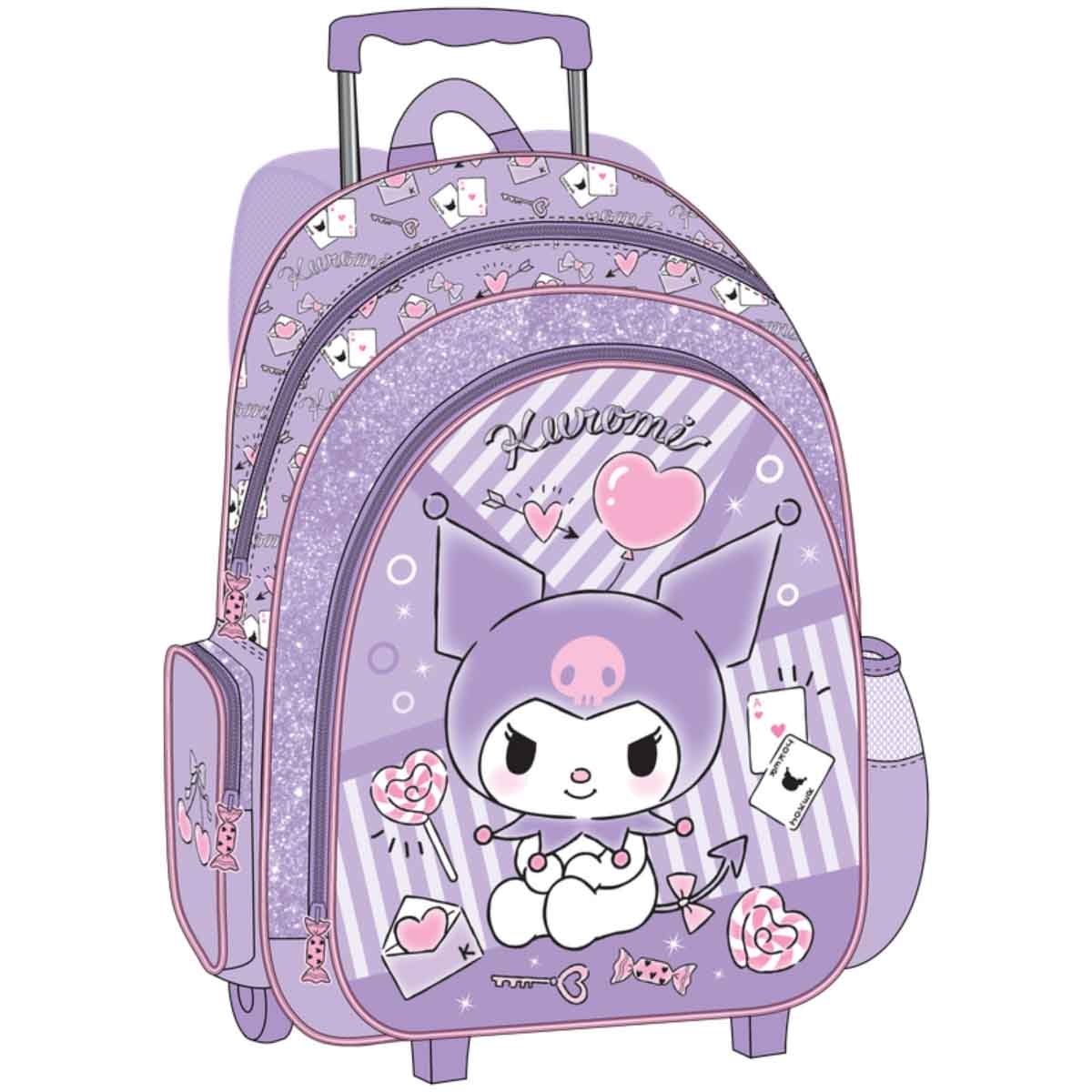 كورومي حقيبة ترولي سانريو بتصميم شخصية كرتونية مقاس 16 انش