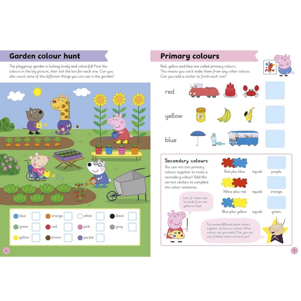 Learn with Peppa: Colours, Shapes and Patterns Sticker Activity Book تأليف بيبا بيغ - 2 مايو 2024