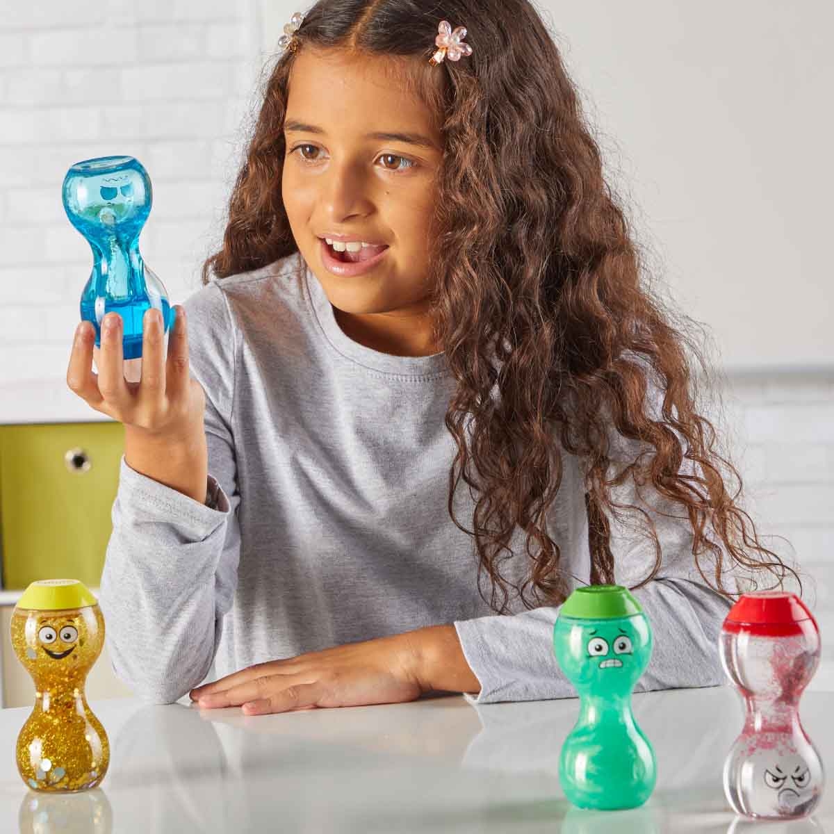 Learning Resources 4-Piece Express Your Feelings Sensory Bottle Set Unisex, 3-4 Years